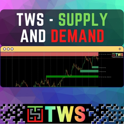 TWS – Supply and Demand - TWS - Supply and Demand zone indicator that generates zones by itself and indicates whether the zone has already been tested or not and has an alarm if you need it.